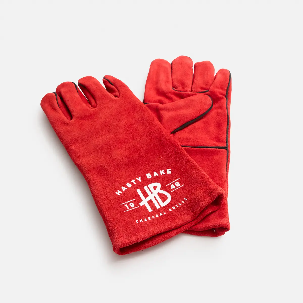 Red Leather Hb Bbq Gloves 1
