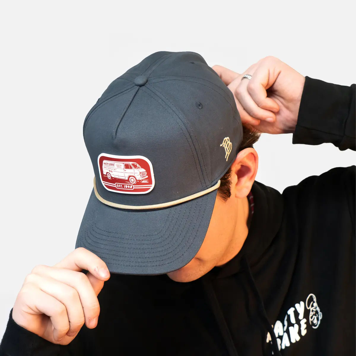Hasty Bake Retro Van Canvas 5 Panel Rope Hat 1