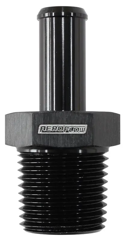 Male Npt To An-6 Hose Barb Fitting — Black Anodized Aluminum Adapter (Af841-06-06Anblk) 1