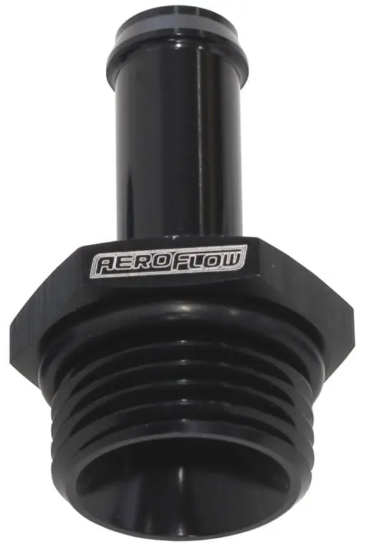 Af414-06-05Blk 5/16" Straight Hose Barb To -6 Orb Fitting 1
