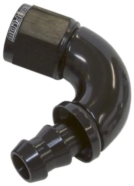 510 Series Tight-Radial 120° Push-Lock Hose End – -10An, Black Af514-10Blk 1