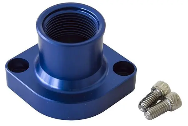 Ford Cleveland Af64-2021 Billet Blue Thermostat Housing 1
