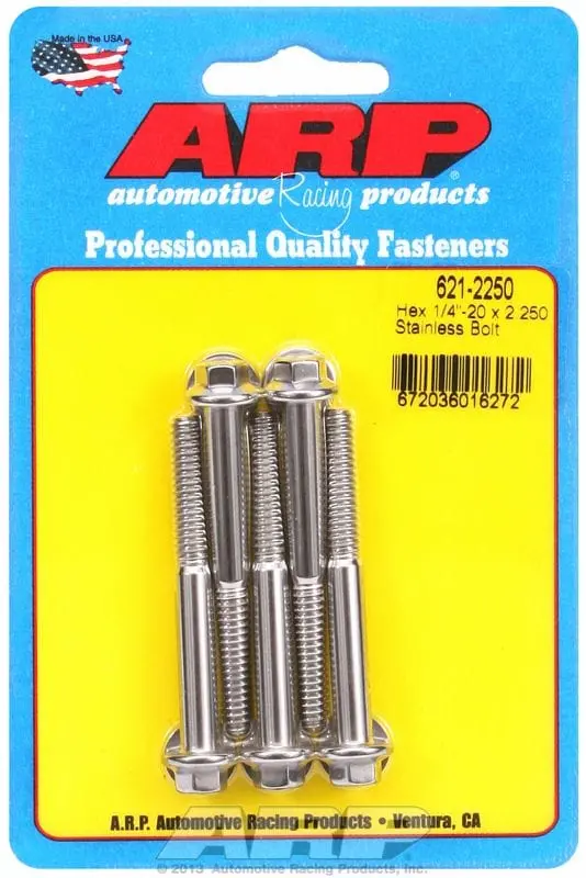 5-Piece Stainless Steel Hex Head Bolt Kit – Ar621-2250 1