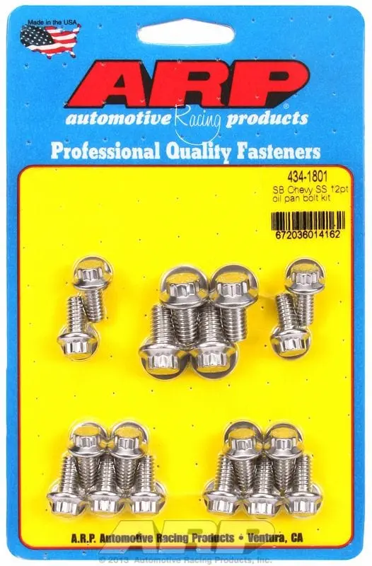12-Point Stainless Steel Oil Pan Bolt Kit – Ar434-1801 1