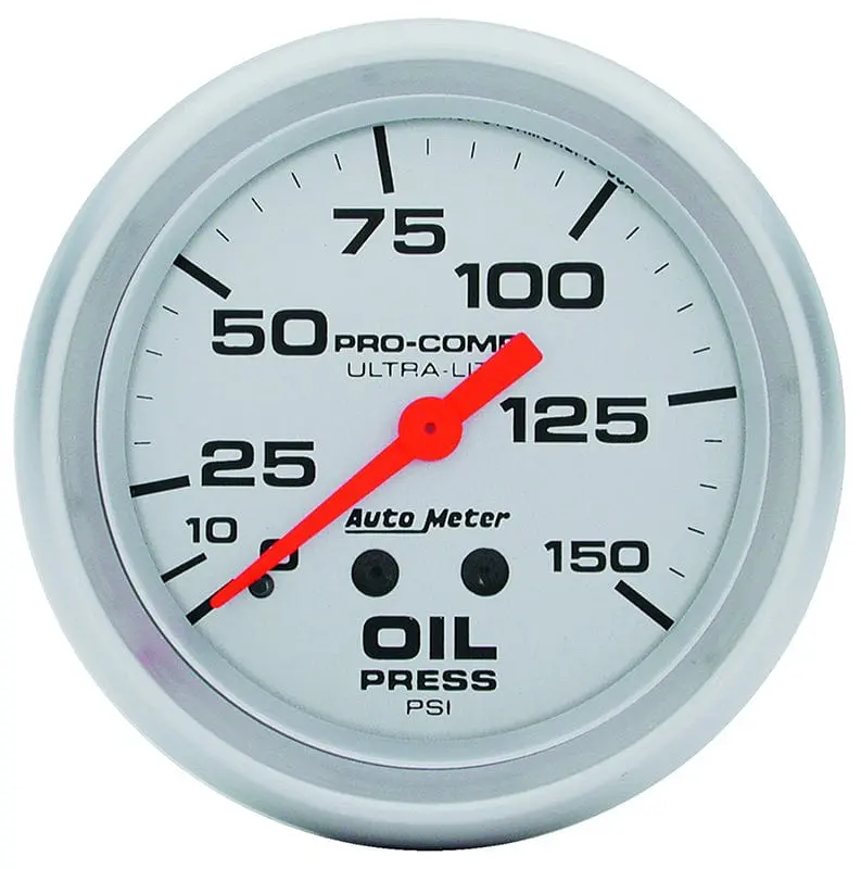 Ultra-Lite Analog Oil Pressure Gauge – 2-1/16" Dial Au4423 1