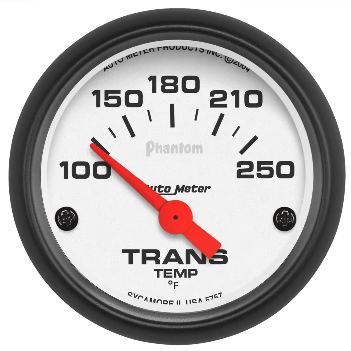 Autometer Phantom Series Analog Gauge – 2-1/16" Diameter, Black Face (5757) 1