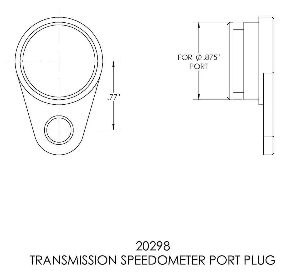 Transmission Speedometer Port Plug For Oem And Aftermarket Units 2