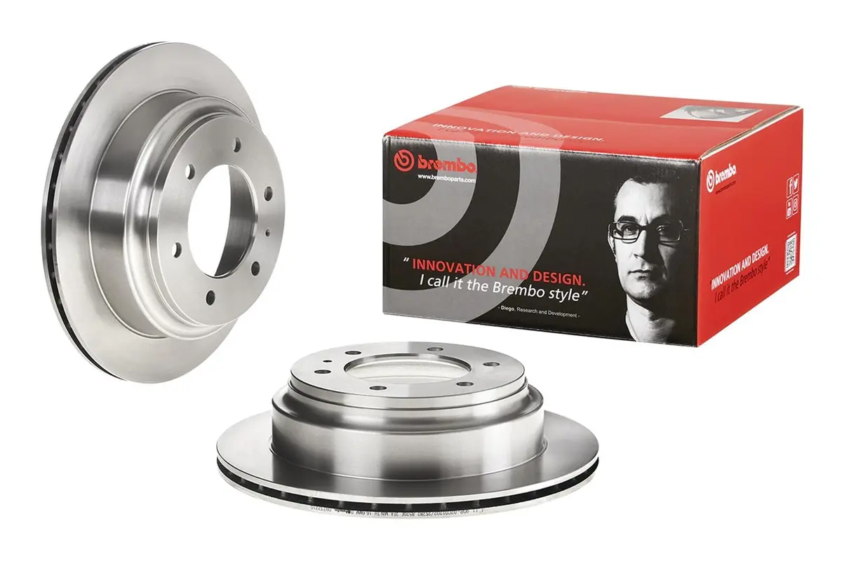 Brembo Uv-Coated Premium Brake Rotors — Direct-Fit Replacement (Part #09.7377.10) 1