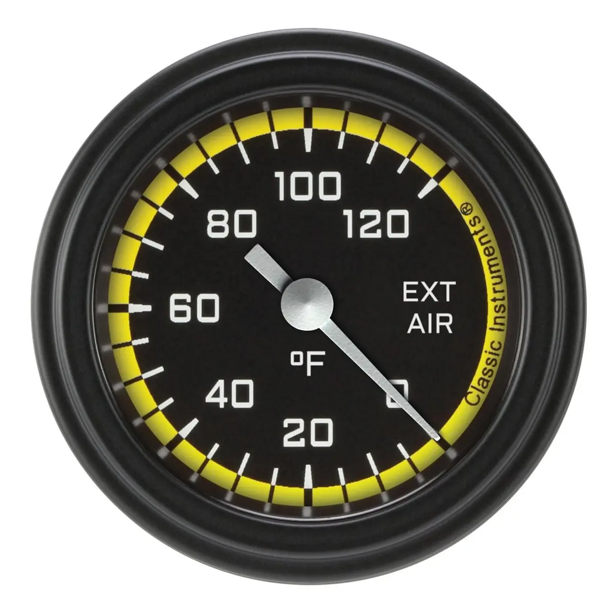 Classic Instruments Auto Cross Yellow Dial Gauge Set With Black Face 1