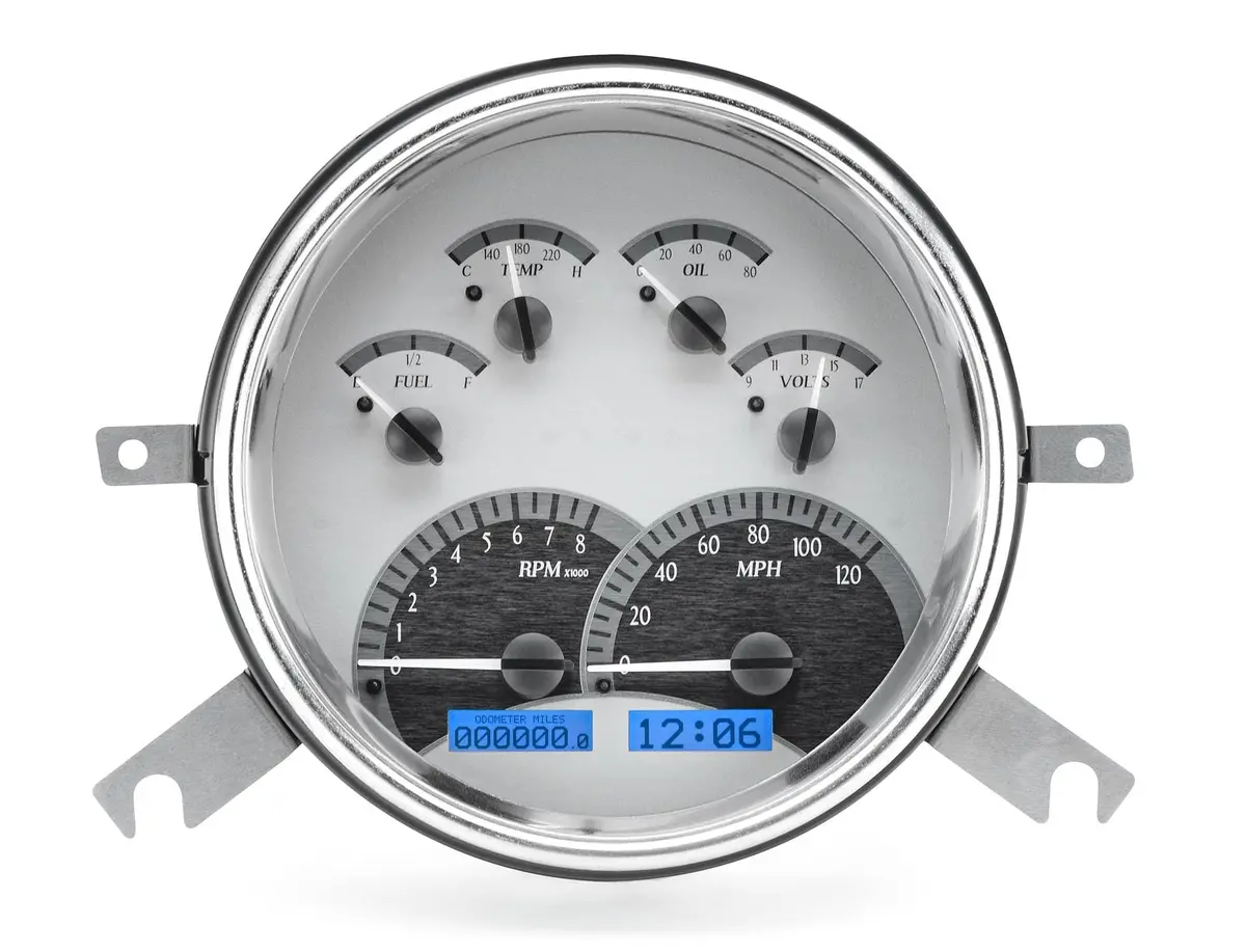 Dakota Digital Vhx-49C-S-B Analog Gauge System – Direct-Fit Vhx Series 1