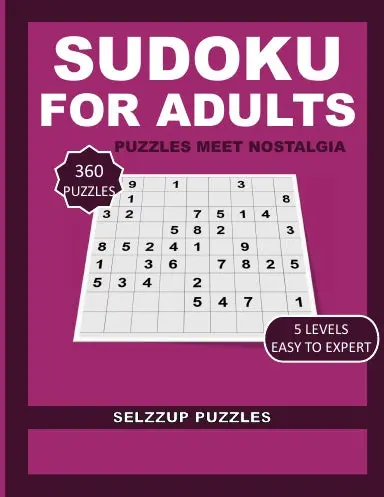 Sudoku 2025: 360 Puzzles For Adults And Seniors 1