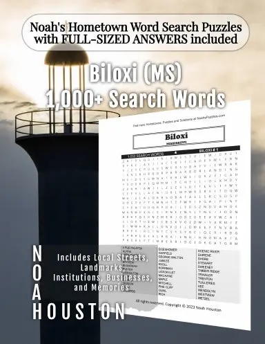 Noahõs Hometown Word Search Puzzles With Full-Sized Answers Included Biloxi (Ms) 1