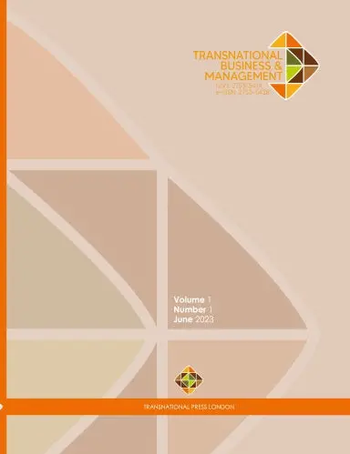 Transnational Business And Management, Vol. 1 No. 1 1