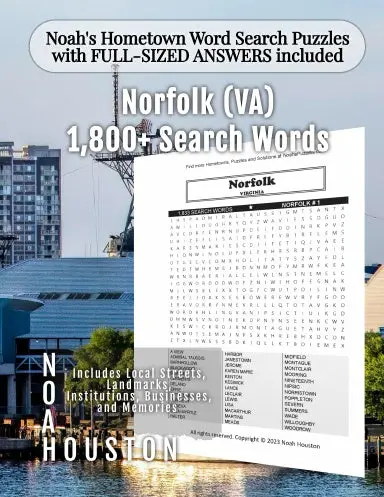Noahõs Hometown Word Search Puzzles With Full-Sized Answers Included Norfolk (Va) 1