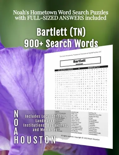 Noahõs Hometown Word Search Puzzles With Full-Sized Answers Included Bartlett (Tn) 1