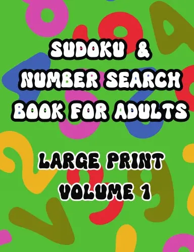Sudoku And Number Search Book For Adults 1