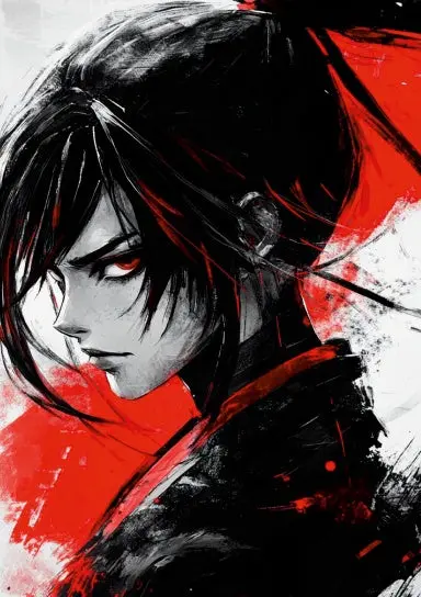 Graph In Style - Graphing Notebook, Manga Red, 200 Pages 1