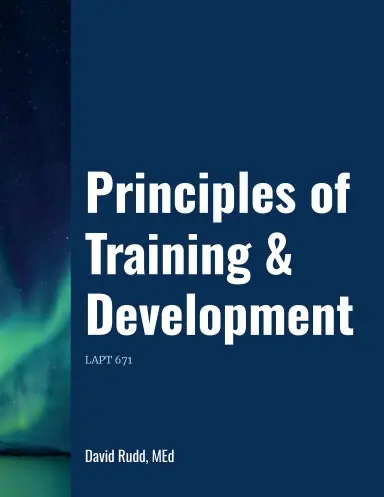 Principles Of Training And Development 1
