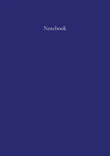 Classic A5 Notebook: Majestic Blue. By Paper Parisa 1