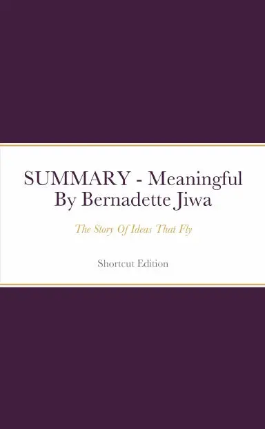 Summary - Meaningful: The Story Of Ideas That Fly By Bernadette Jiwa 1