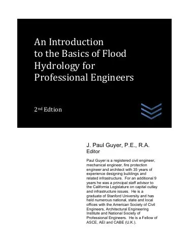 An Introduction To The Basics Of Flood Hydrology For Professional Engineers 1