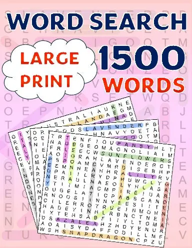 Word Search Large Print 1500 Words 1