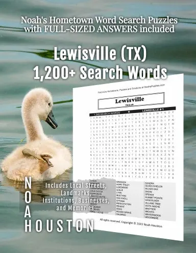 Noahõs Hometown Word Search Puzzles With Full-Sized Answers Included Lewisville (Tx) 1