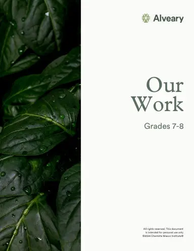 Our Work 24/25: Grades 7-8 (Coil Bound) 1