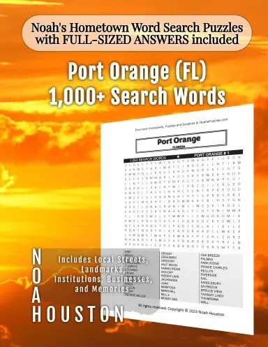 Noahõs Hometown Word Search Puzzles With Full-Sized Answers Included Port Orange (Fl) 1