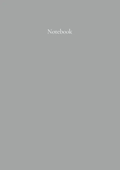 Classic A5 Notebook: American Silver. By Paper Parisa 1