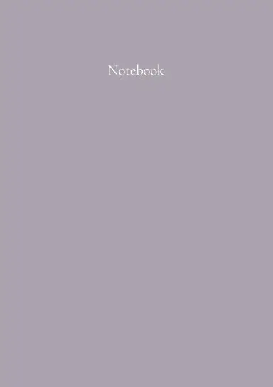 Classic A5 Notebook: Elderberry Grey. By Paper Parisa 1