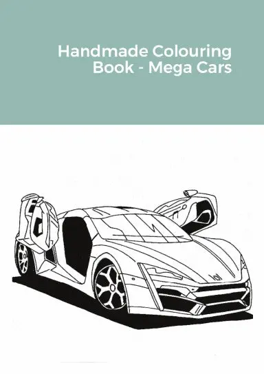 Handmade Colouring Book - Mega Cars 1