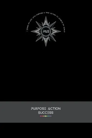 5-In-1 Purpose-Action-Success Notebook, Journal, Coloring, Drawing & Inspiration Book Ð Pas Notebook | Pas Journal | Black - V3.3 1