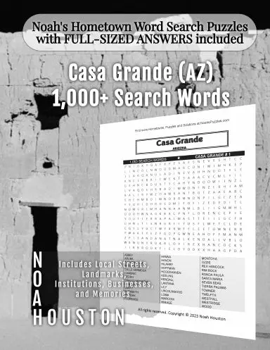 Noahõs Hometown Word Search Puzzles With Full-Sized Answers Included Casa Grande (Az) 1