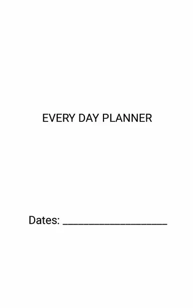 The Everyday Planner 1