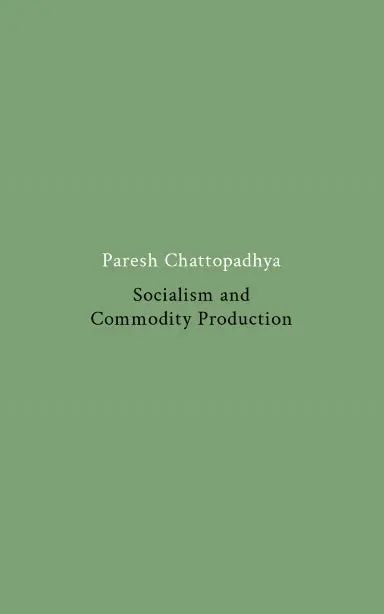 Socialism And Commodity Production 1