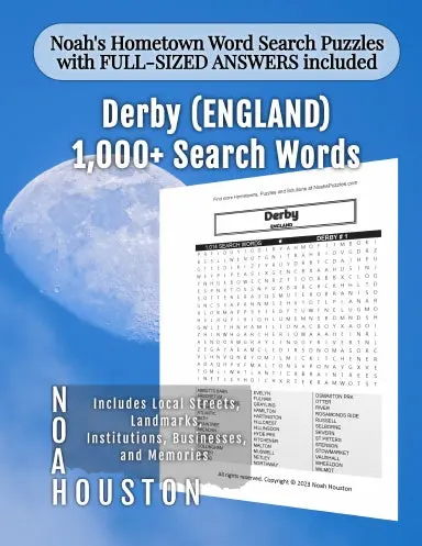 Noahõs Hometown Word Search Puzzles With Full-Sized Answers Included Derby (England) 1