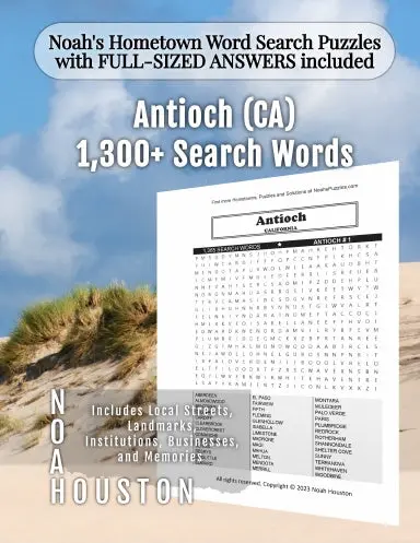 Noahõs Hometown Word Search Puzzles With Full-Sized Answers Included Antioch (Ca) 1