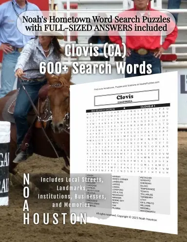 Noahõs Hometown Word Search Puzzles With Full-Sized Answers Included Clovis (Ca) 1
