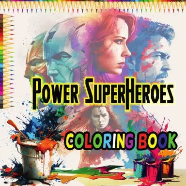 Power Superheroes  Coloring Book 1