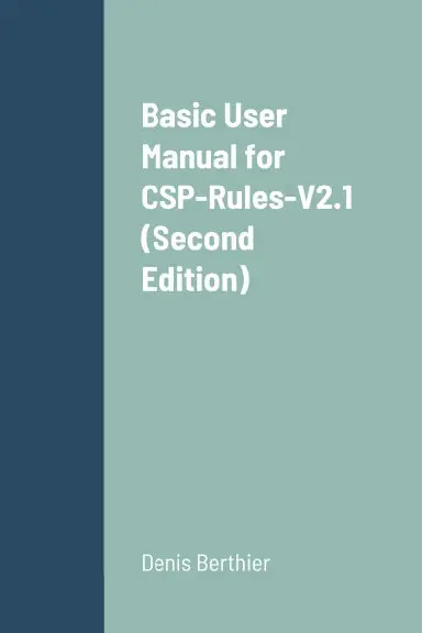 Basic User Manual For Csp-Rules-V2.1 (Second Edition) 1