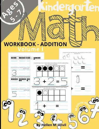 Kindergarten Math Addition Workbook Age 5-7 1