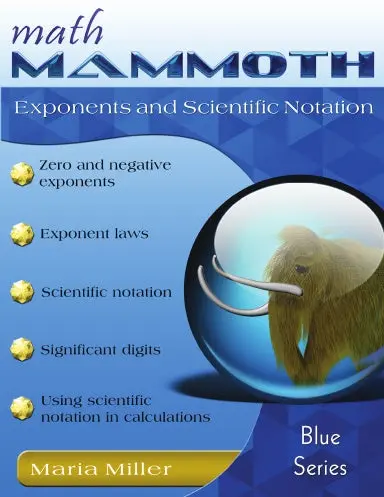 Math Mammoth Exponents And Scientific Notation 1