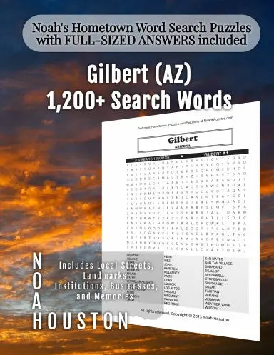 Noahõs Hometown Word Search Puzzles With Full-Sized Answers Included Gilbert (Az) 1