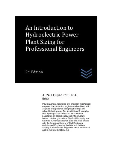 An Introduction To Hydroelectric Power Plant Sizing For Professional Engineers 1
