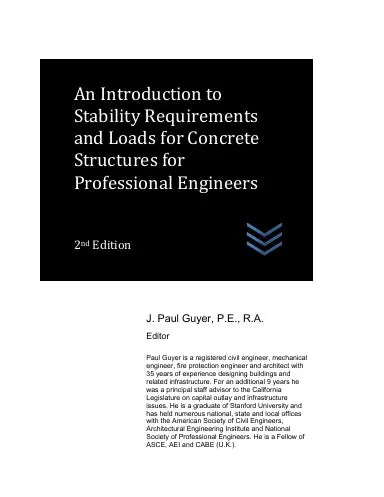 An Introduction To Stability Requirements And Loads For Concrete Structures For Professional Engineers 1