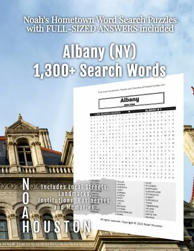 Noahõs Hometown Word Search Puzzles With Full-Sized Answers Included Albany (Ny) 1