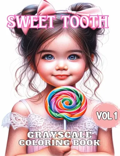 Sweet Tooth Grayscale Coloring Book (Paperback) 1