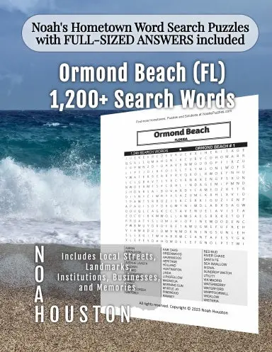 Noahõs Hometown Word Search Puzzles With Full-Sized Answers Included Ormond Beach (Fl) 1