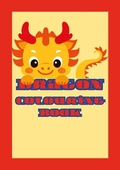 Teen Dragon Colouring Book 1